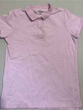 Lands' End Light Pink Girls' Polo Shirt